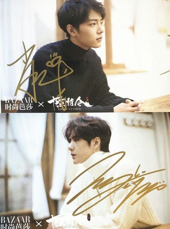 Chữ ký của Vương Nhất Bác và Tiêu Chiến 'đầy nghệ thuật', chắc chỉ có người sâu sắc mới hiểu được đấy.