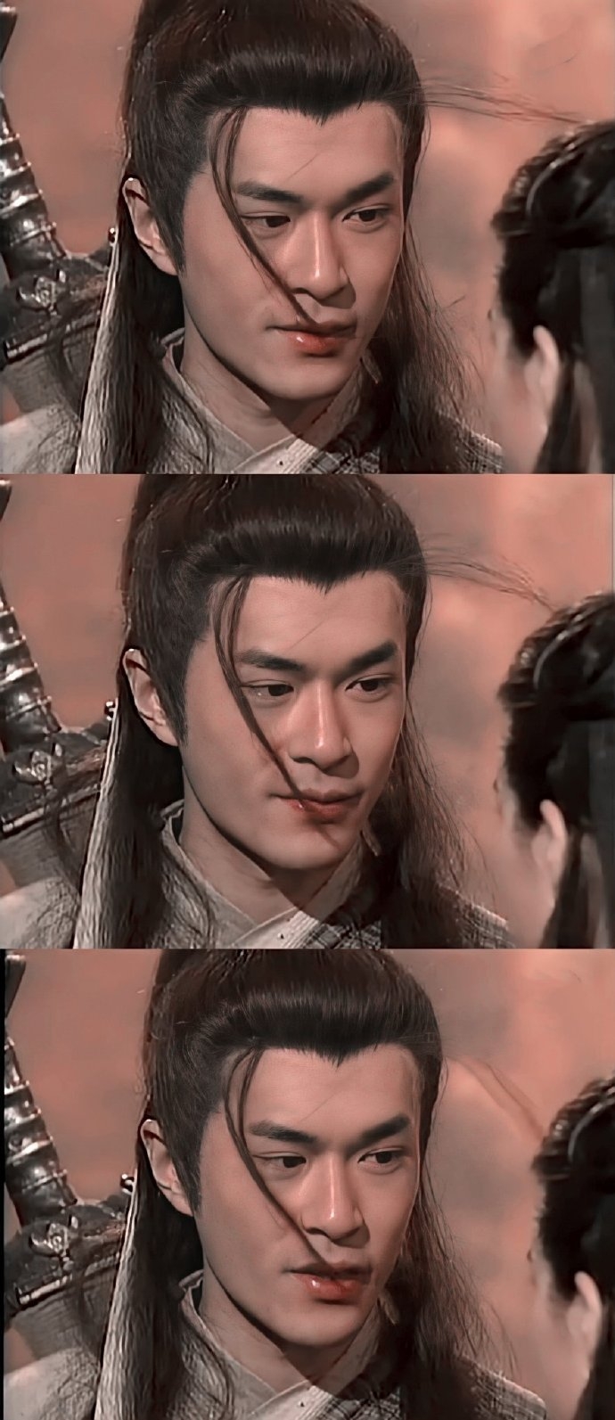 Trùm cuối ai không biết chắc chắn là một thiếu sót của tuổi thơ. Dương Quá trong Thần Điêu Đại Hiệp 1995 mà Cổ Thiên Lạc vào vai đúng là nhan sắc cực phẩm. Kiểu tóc râu rồng kinh điển gây sốt một thời của chàng Dương Quá Cổ Thiên Lạc.