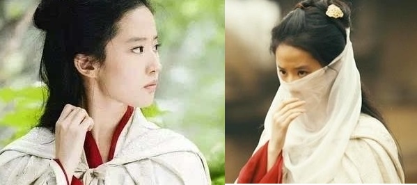 Dù dùng vải thô nhưng nhan sắc của Lưu Diệc Phi cũng dịu dàng, không hổ là 'thần tiên tỷ tỷ'.