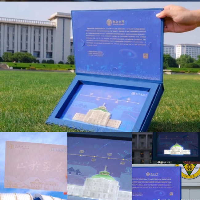 Giấy báo trúng tuyển trường đại học Đông Nam sang trọng chắc hẳn ai cũng ước ao nhận được giấy báo trúng tuyển độc đáo như thế này.