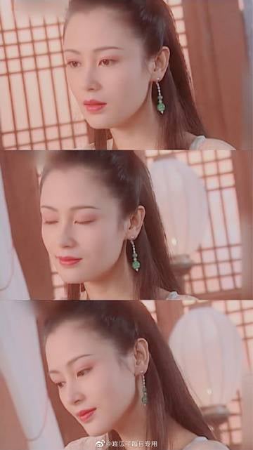 Trần Hồng cũng là một 'Hằng Nga' xinh đẹp và nổi bật Cbiz trong phim 'Chàng trư si tình'. Sở hữu gương mặt đẹp đến nghiêng nước nghiêng thành cùng khí chất thanh thoát, Trần Hồng thành công tạo ấn tượng trên màn ảnh Hoa ngữ.