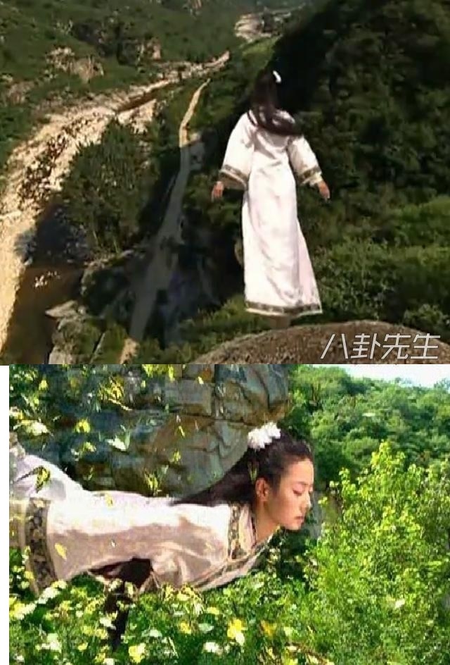 Chắc chắn không ai quên được khung cảnh Hạ Tử Vi nhảy vực trong 'Hoàn Châu Cách Cách 3' được bướm vây quanh cứu nhưng lại khiến khán giả chê 'giả trân' đến không nhịn được cười.