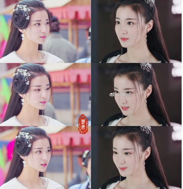 Vương Sở Nghiên cũng sở hữu vẻ đẹp ngây thơ và trong sáng với đôi má no đủ như đóa hoa xinh đẹp, kiều diễm khiến khán giả không ngại đặt cho biệt danh 'em họ quốc dân'.