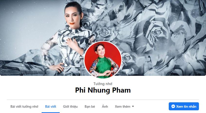 Xuất hiện chi tiết đặc biệt trên trang Facebook của Phi Nhung giữa ồn ào với Hồ Văn Cường 3 Xuất hiện chi tiết đặc biệt trên trang Facebook của Phi Nhung giữa ồn ào với Hồ Văn Cường 3