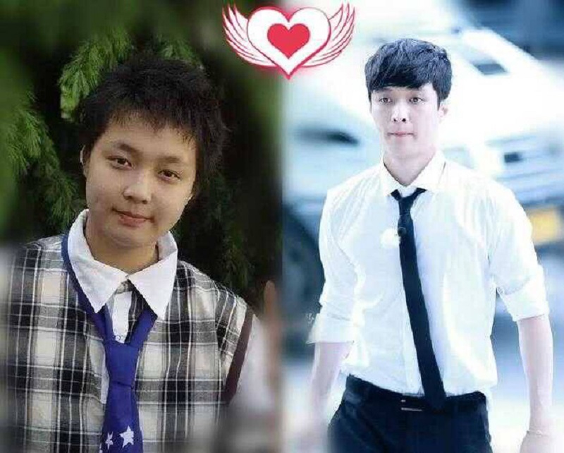 Nếu theo dõi Trương Nghệ Hưng (EXO) sẽ có thể thấy bức hình trong quá khứ của nam ca sĩ sở hữu 2 má phúng phính như bánh bao. Tuy nhiên, sau khi giảm cân, Trương Nghệ Hưng lại khiến fan nữ phát cuồng vì nhan sắc điển trai cũng thân hình đầy nam tính.