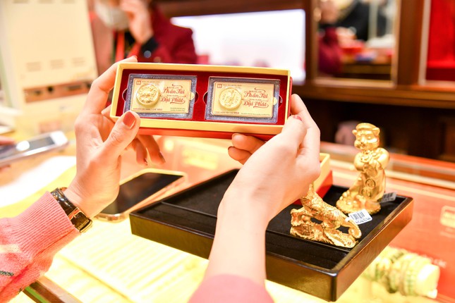 Các sản phẩm chế tác riêng cho ngày Vía Thần Tài 2022. Ảnh TPO Các sản phẩm chế tác riêng cho ngày Vía Thần Tài 2022. Ảnh TPO