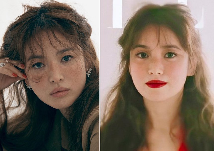 Lần trang điểm đậm trước đó, Song Hye Kyo bị chê già hơn tuổi.