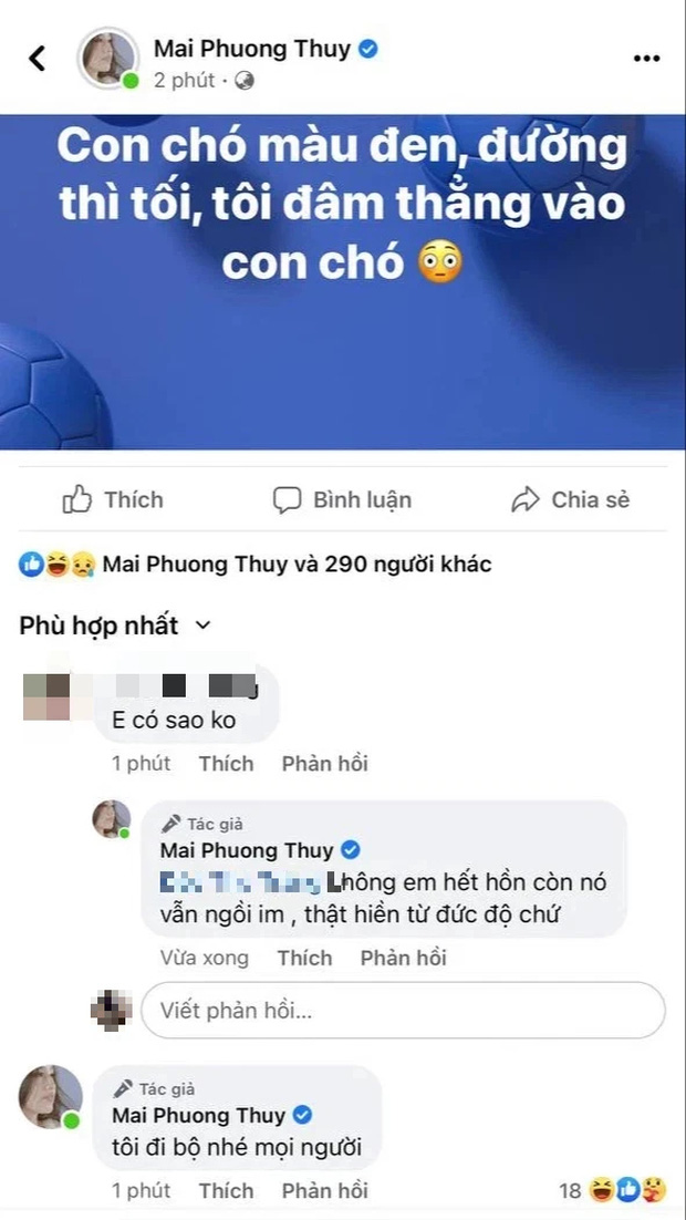 Bài đăng mới nhất của Mai Phương Thúy khiến dân tình 'ngã ngửa'. Ảnh chụp màn hình Bài đăng mới nhất của Mai Phương Thúy khiến dân tình 'ngã ngửa'. Ảnh chụp màn hình