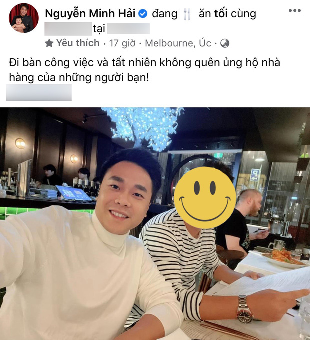 Hình ảnh mới nhất thiếu gia Minh Hải cập nhật cuộc sống sau hơn 1 tháng chia tay Hòa Minzy. Ảnh chụp màn hình