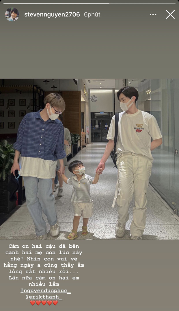 Tình cũ thiếu gia của Hòa Minzy vẫn quan tâm đến hai mẹ con. Ảnh chụp màn hình