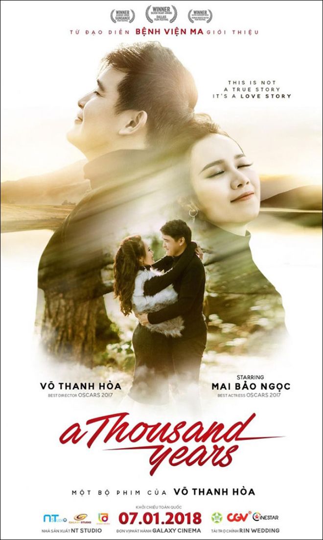 Đám cưới của đạo diễn Võ Thanh Hòa cùng bà xã Bảo Ngọc cũng vô cùng độc đáo khi thiết kế thiệp cưới như một poster phim.