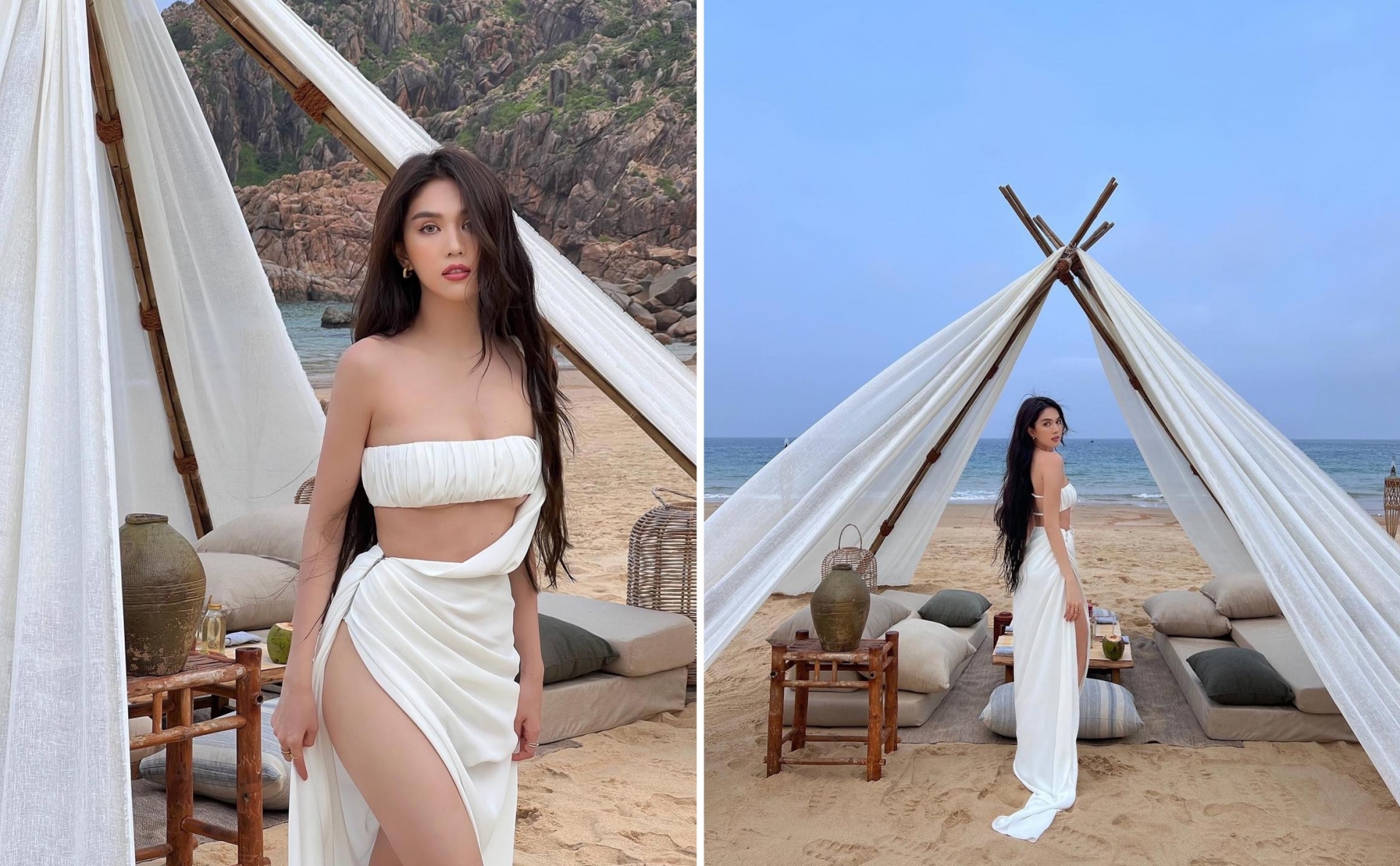 Nhiều người dành lời khen cho nhan sắc cùng thân hình quyến rũ của Ngọc Trinh. Ảnh FBNV