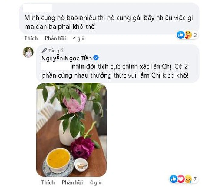 Dòng đáp trả nhẹ nhàng của doanh nhân Ngọc Tiền. Ảnh chụp màn hình Dòng đáp trả nhẹ nhàng của doanh nhân Ngọc Tiền. Ảnh chụp màn hình