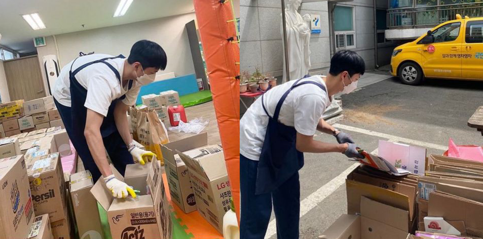 Park Bo Gum đi làm từ thiện ngay sau khi xuất ngũ.