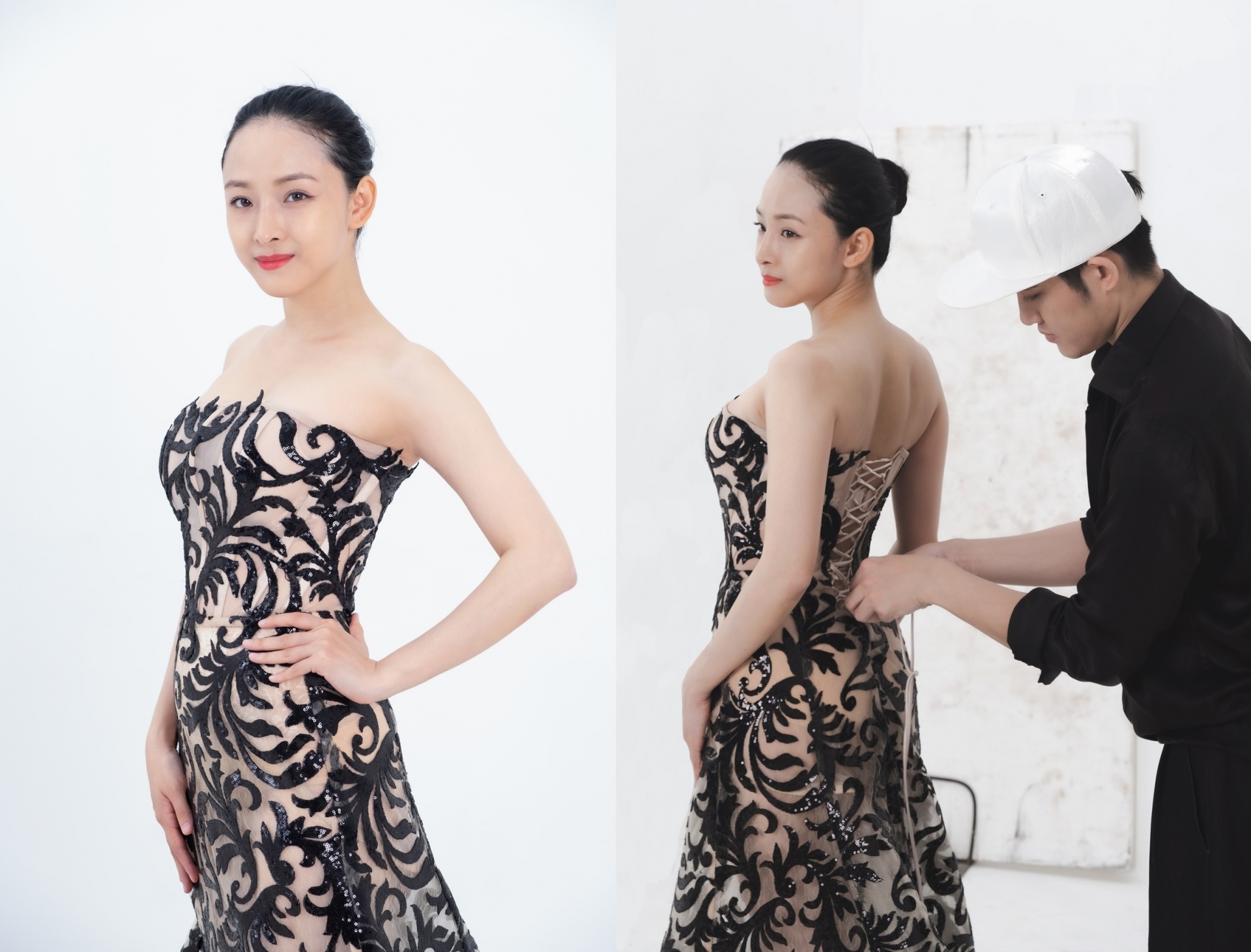 Trương Hồ Phương Nga trong buổi thử đồ. Ảnh internet