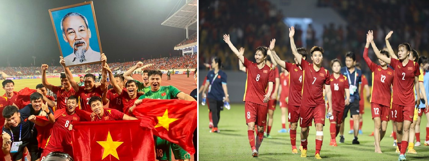 Tuyển U23 Việt Nam và đội bóng đá nữ quốc gia được đề nghị tặng Huân chương Lao động hạng Ba. Ảnh internet