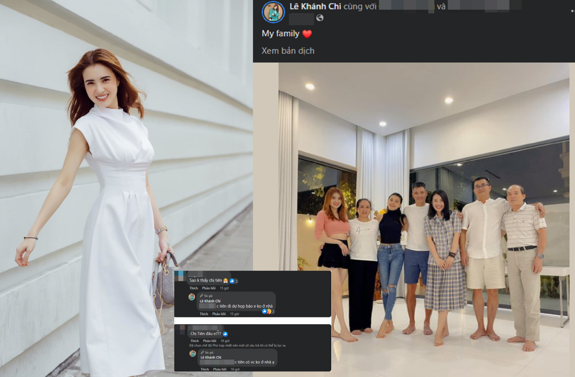 Thái độ của em gái Công Vinh khi Thủy Tiên vắng mặt trong buổi tiệc của gia đình 1 Thái độ của em gái Công Vinh khi Thủy Tiên vắng mặt trong buổi tiệc của gia đình 1