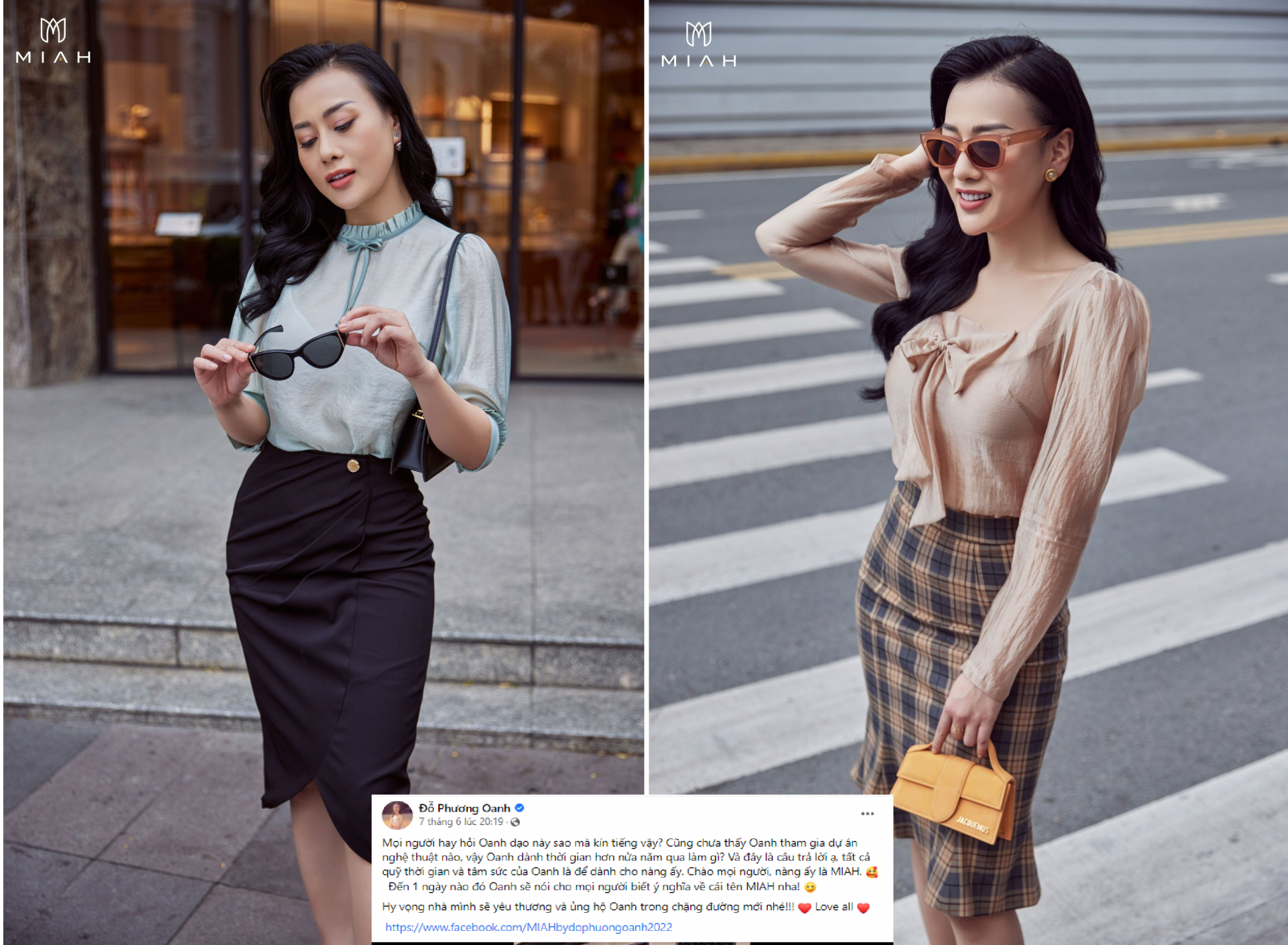 Phương Oanh tiết lộ lý do tạm hoãn công việc đóng phim. Ảnh FBNV