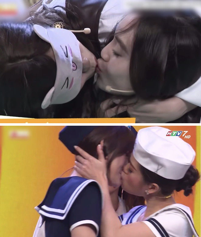 Nghệ sĩ lạm dụng nụ hôn và những chiêu trò câu khách lố trên gameshow Việt 3