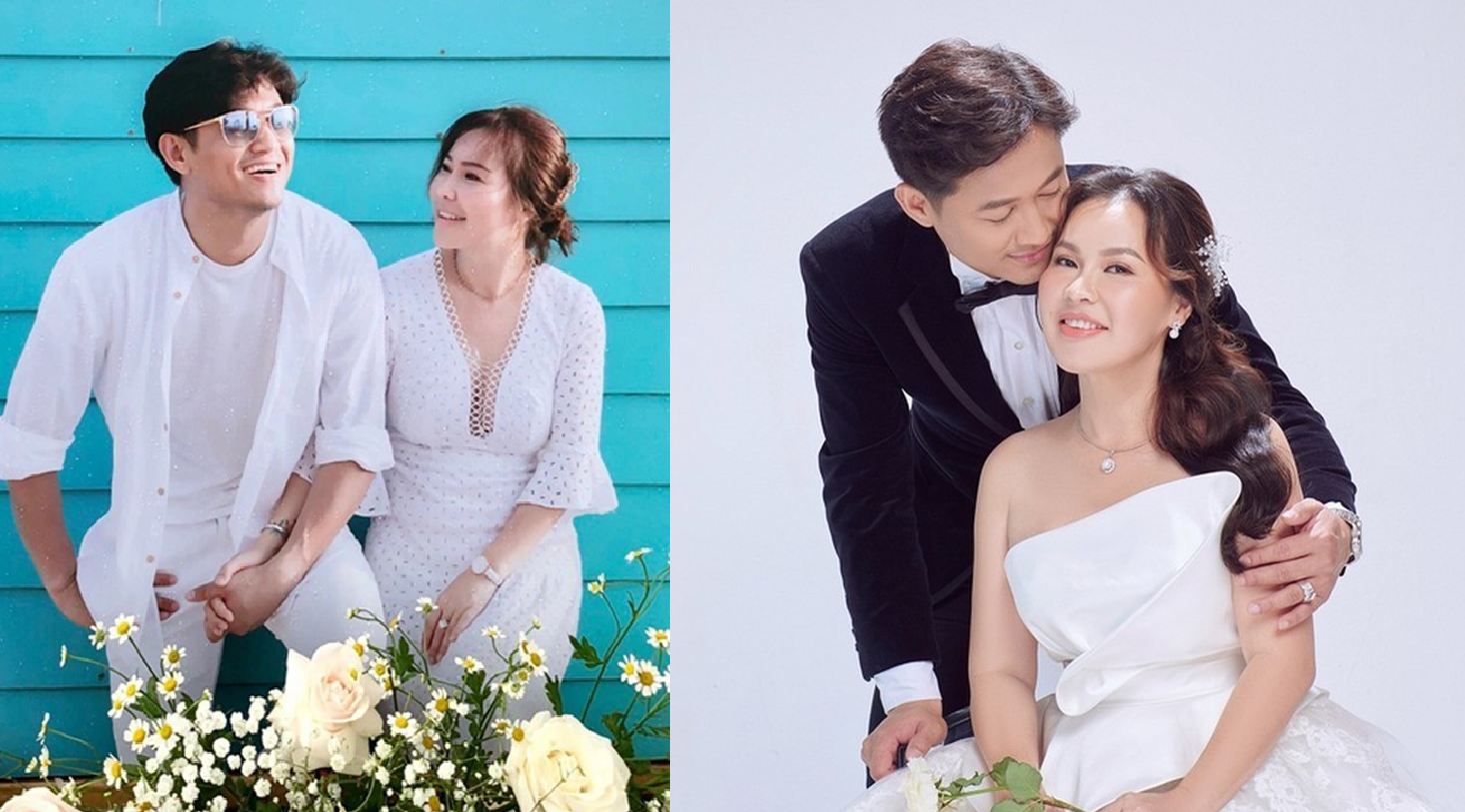 Cuộc hôn nhân hạnh phúc của Quý Bình với bà xã 7x khiến nhiều người ngưỡng mộ. Ảnh internet