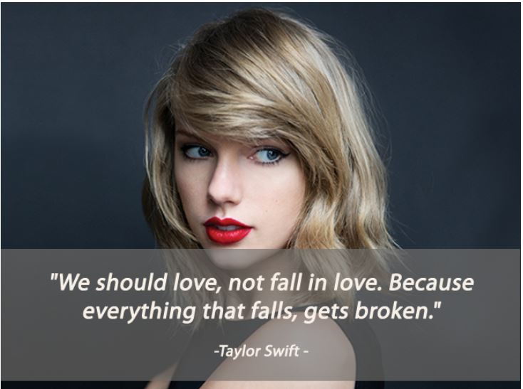 Câu nói nổi tiếng của Taylor Swift về tình yêu có lẽ phù hợp trong hoàn cảnh của Thiều Bảo Trâm. Ảnh: Internet Câu nói nổi tiếng của Taylor Swift về tình yêu có lẽ phù hợp trong hoàn cảnh của Thiều Bảo Trâm. Ảnh: Internet