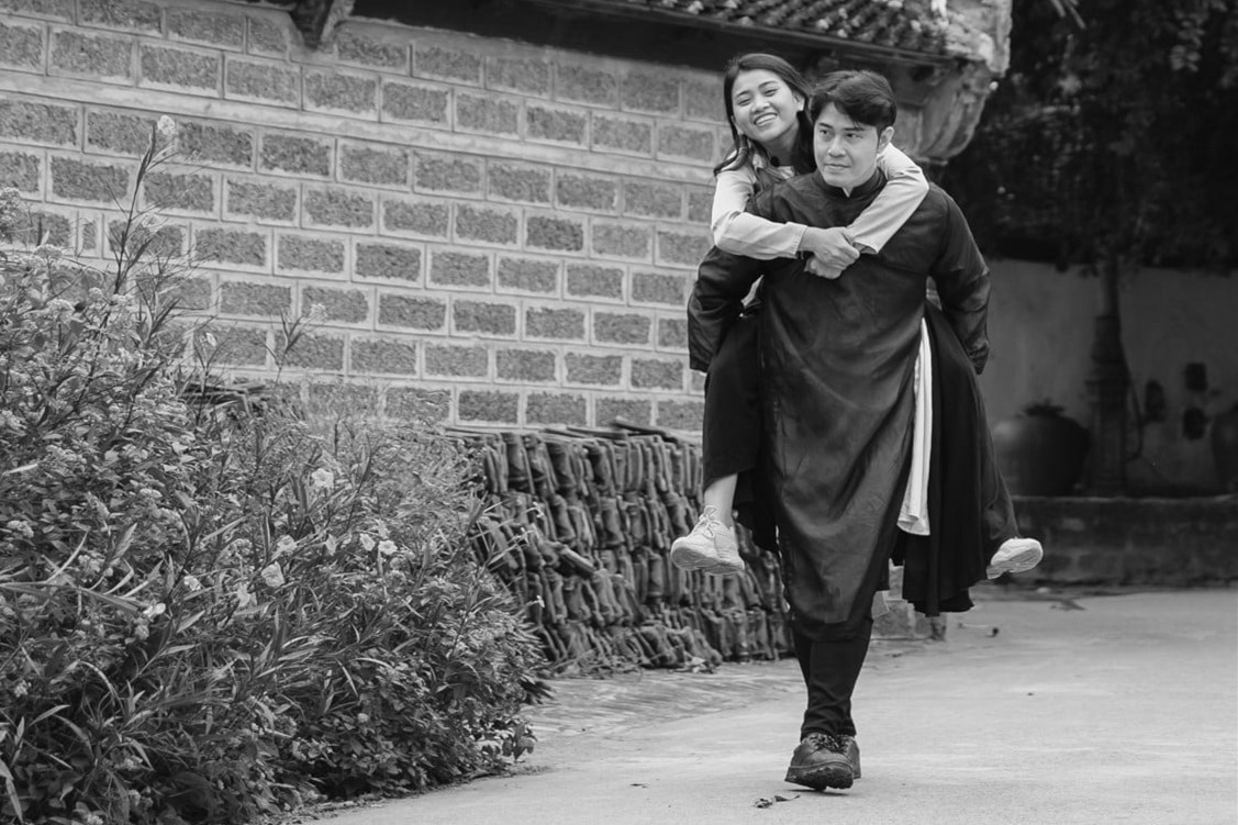 Cố diễn viên Hải Đăng và bạn gái. Ảnh: Internet