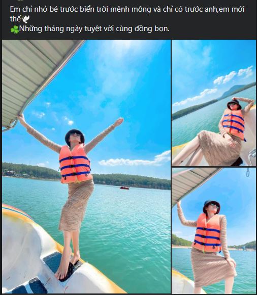 Ở thời điểm hiện tại Lệ Quyên chăm chỉ đăng tải hình ảnh tận hưởng cuộc sống và nhận được sự thích thú từ người hâm mộ. Ảnh: Facebook Ở thời điểm hiện tại Lệ Quyên chăm chỉ đăng tải hình ảnh tận hưởng cuộc sống và nhận được sự thích thú từ người hâm mộ. Ảnh: Facebook