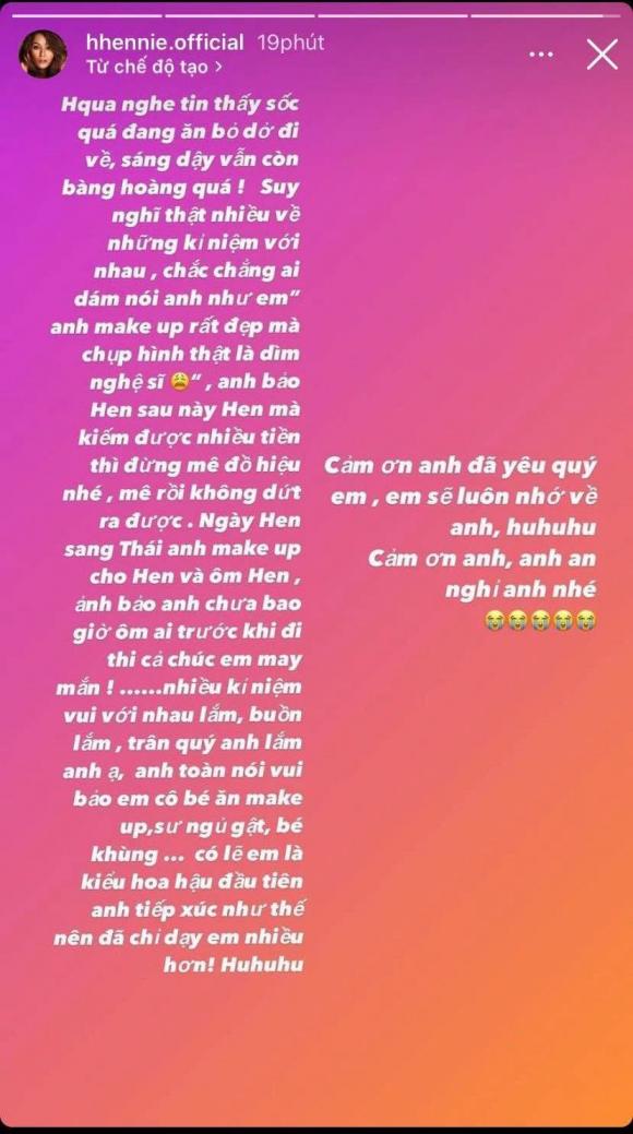 Dòng trạng thái dài như sớ của nàng hậu H'Hen Niê. Ảnh: Facebook