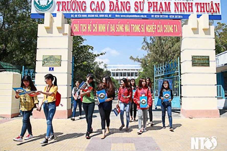 CĐSP Ninh Thuận được sáp nhật vào trường ĐH Nông Lâm. Ảnh: Báo Ninh Thuận