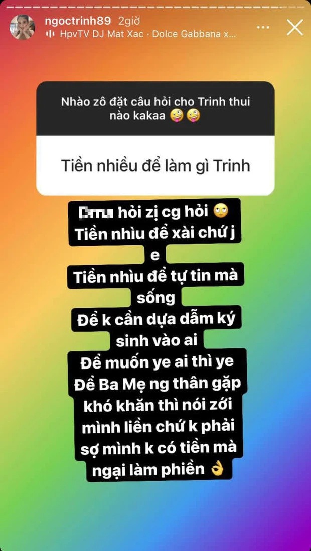 Ngọc Trinh cuối cùng cũng đã giải đáp tường tận câu hỏi của ông Đặng Lê Nguyên Vũ. Ảnh: Instagram Ngọc Trinh cuối cùng cũng đã giải đáp tường tận câu hỏi của ông Đặng Lê Nguyên Vũ. Ảnh: Instagram