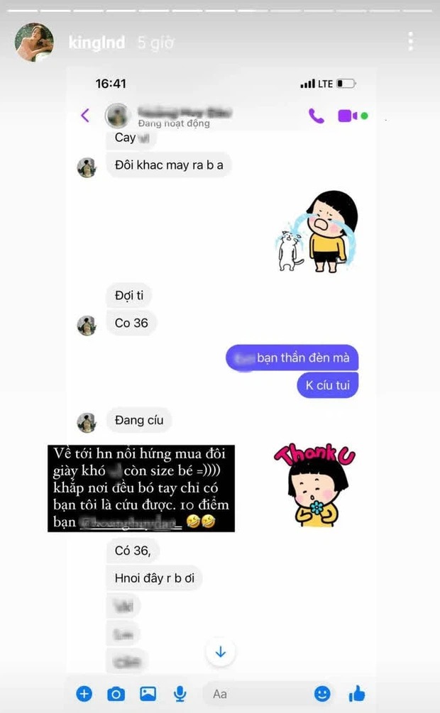 Linh Ngọc Đàm khoe khéo màn đập hộp đôi giày hàng hiệu đắt giá. Ảnh: Facebook Linh Ngọc Đàm khoe khéo màn đập hộp đôi giày hàng hiệu đắt giá. Ảnh: Facebook