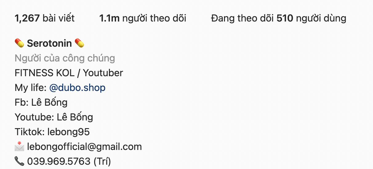 Trang cá nhân của Tiktoker Lê Bống thu hút một lượng lớn người theo dõi. Ảnh chụp màn hình Trang cá nhân của Tiktoker Lê Bống thu hút một lượng lớn người theo dõi. Ảnh chụp màn hình
