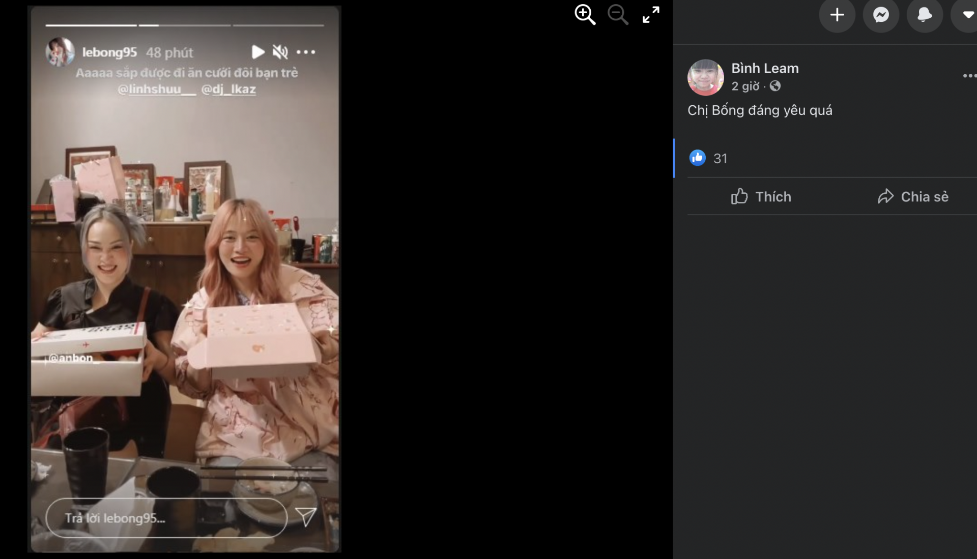 Hot Tiktoker Lê Bống đón mừng sinh nhật ở tuổi 26, gây chú ý nhất chính là lời nhận xét của fan - Ảnh 3