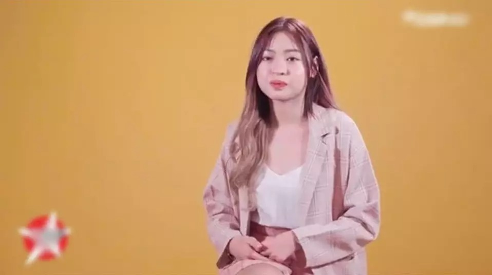 Nhan sắc khó tin của Tiktoker Thanh Tâm trên sóng truyền hình. Ảnh: Internet