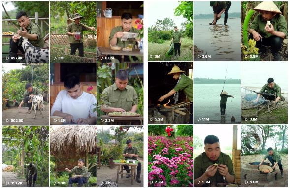 Kênh Tiktok của Anh nông dân hiện sở hữu đến hơn 8,1 triệu lượt thích. Ảnh chụp màn hình Kênh Tiktok của Anh nông dân hiện sở hữu đến hơn 8,1 triệu lượt thích. Ảnh chụp màn hình