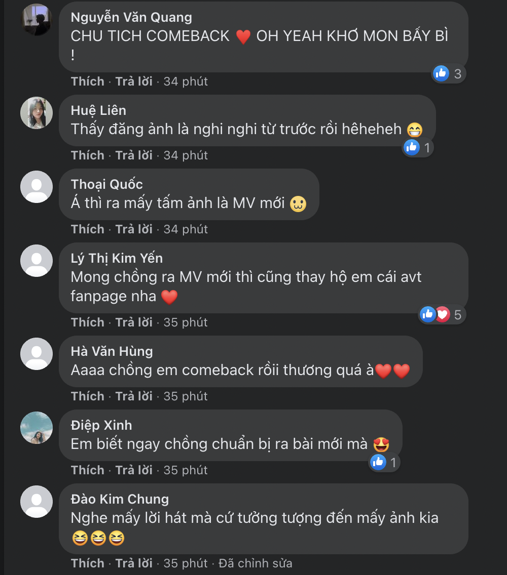 Động thái này của Sơn Tùng nhanh chóng nhận được sự chú ý của đông đảo dân tình. Ảnh: Facebook