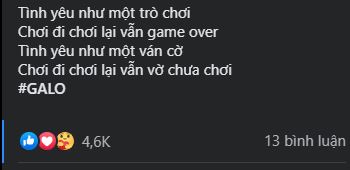 Dòng trạng thái thả thính không thể mùi mẫn hơn của thánh Tiktoker Lê Bống. Ảnh: Facebook Dòng trạng thái thả thính không thể mùi mẫn hơn của thánh Tiktoker Lê Bống. Ảnh: Facebook