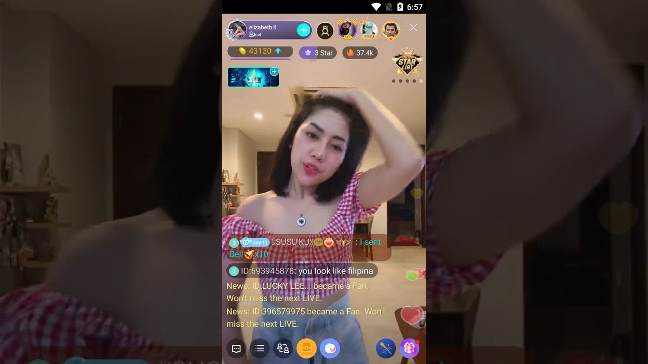 Trong vòng 6 năm trở lại đây, Bigo Live được xem là nền tảng livestream trực tiếp thu hút giới trẻ. Ảnh chụp màn hình