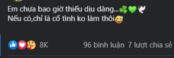 Dòng trạng thái thả thính của Lệ Quyên. Ảnh: Facebook Dòng trạng thái thả thính của Lệ Quyên. Ảnh: Facebook