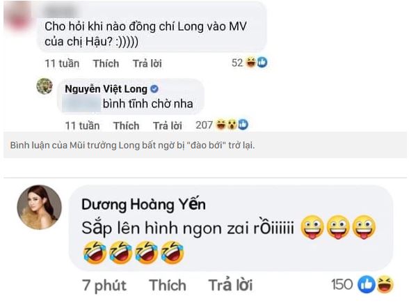 Dân tình khui lại chuyện Mũi trưởng Long tiết lộ sẽ góp mặt trong MV của Hậu Hoàng. Ảnh: Facebook Dân tình khui lại chuyện Mũi trưởng Long tiết lộ sẽ góp mặt trong MV của Hậu Hoàng. Ảnh: Facebook