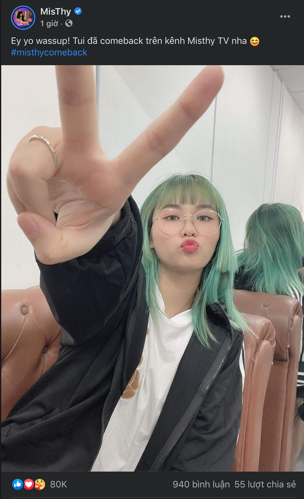 Hot streamer Liên Minh Misthy hào hứng tuyên bố kênh Youtube cá nhân đã chính thức trở lại sau sự cố. Ảnh: Facebook Hot streamer Liên Minh Misthy hào hứng tuyên bố kênh Youtube cá nhân đã chính thức trở lại sau sự cố. Ảnh: Facebook