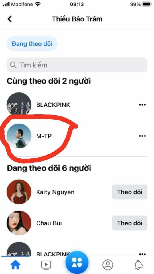 Thiều Bảo Trâm vẫn dõi theo Sơn Tùng bằng cách này. Ảnh: Instagram