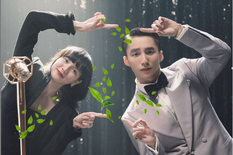 Sơn Tùng và 'trà xanh' Hải Tú. Ảnh: Internet