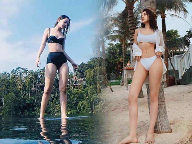 Chi Pu ngày càng thích diện đồ giống Ngọc Trinh. Ảnh: Instagram Chi Pu ngày càng thích diện đồ giống Ngọc Trinh. Ảnh: Instagram