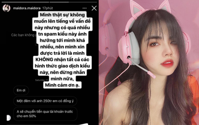 Mai Dora phải bật khóc nức nở trên són livestream vì những lời 'chốt giá' của dân tình. Ảnh: Facebook Mai Dora phải bật khóc nức nở trên són livestream vì những lời 'chốt giá' của dân tình. Ảnh: Facebook