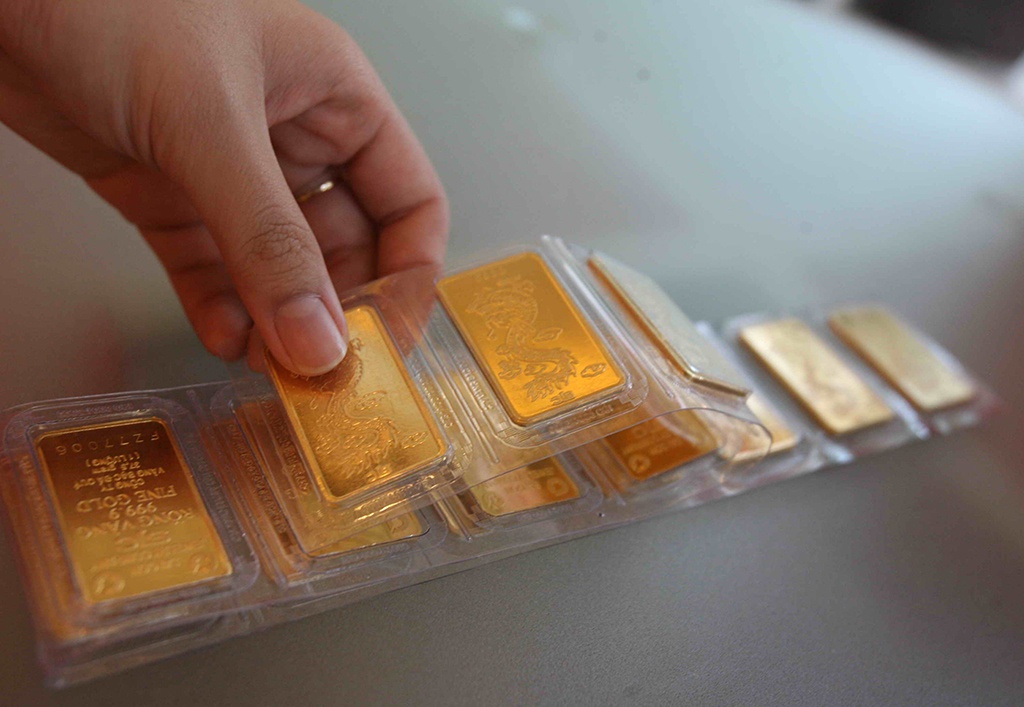 Giá vàng thị trường trong nước cũng có nhiều biến động mạnh mẽ. Ảnh: Internet