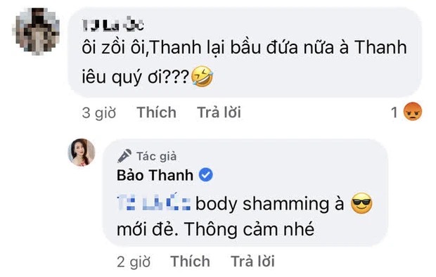 Bảo Thanh đáp trả căng đét khiến netizen phải muối mặt vì buông lời 'body sam sung' - Ảnh 1 Bảo Thanh đáp trả căng đét khiến netizen phải muối mặt vì buông lời 'body sam sung' - Ảnh 1