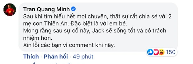BTV Quang Minh 'quay xe' vội khi vừa dành lời khen ngợi đến Jack giữa bê bối tình trường 3