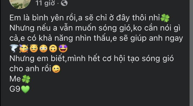 Dòng trạng thái đầy tâm trạng của Lệ Quyên trên trang cá nhân. Ảnh: Facebook Dòng trạng thái đầy tâm trạng của Lệ Quyên trên trang cá nhân. Ảnh: Facebook