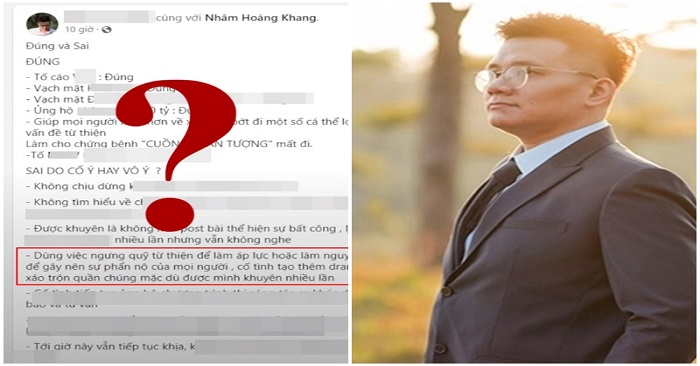 Facebooker Nhâm Hoàng Khang bị CĐM 'bóc mẽ chiêu trò' sau khi tung sao kê 'quỹ Hằng Hứu' 4 Facebooker Nhâm Hoàng Khang bị CĐM 'bóc mẽ chiêu trò' sau khi tung sao kê 'quỹ Hằng Hứu' 4